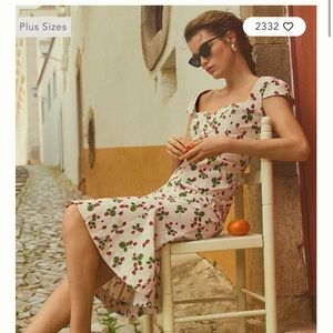 Anthropologie Strawberry Dress